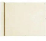 vidaXL Balkon Sichtschutz Creme 90x600 cm HDPE