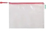 Tarifold Rei&szlig;verschlusstasche PVC rot A4 330x240mm VE=8 St&uuml;ck