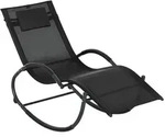 Outsunny - Schaukelstuhl - 155L x 61B x 88H cm - schwarz