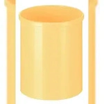 PROREGAL Stillvoller runder Metall Papierkorb | 15 Liter, Hx&Oslash; 30,5x25,5cm |...