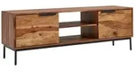 TV Schrank FineBuy Lowboard 147x51x38 cm Holz Fernsehkommode Fernsehschrank