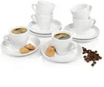 S&Auml;NGER Espressotassen Set Port 12 teilig f&uuml;r 6 Personen
