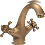 TRIZERATOP Waschtischarmatur RETRO BRONZE Vintage Wasserhahn, Mischbatterie