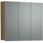 Ebuy24 PureBliss Spiegelschrank Bad Eiche Dekor.