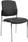 TOPSTAR Besucherstuhl MEDICAL10 KH1900D30 oAL Stahl chrom Bezug schwarz