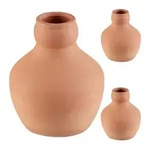 Relaxdays Ollas, 3er Set, 550 ml, Ton, wurzelnahe Bew&auml;sserung, Hochbeet &