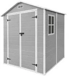 ECD Germany Gartenhaus Kunststoff mit Boden, Ger&auml;tehaus wetterfest, 5m3...