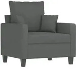 vidaXL Sessel Dunkelgrau 60 cm Stoff