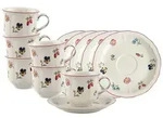 Villeroy & Boch Petite Fleur Kaffeetasse mit Untertasse 120 ml 6er Set