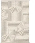 Carpetsale24 Teppich 200x290 cm Creme, Hochflor Wohnzimmer Teppich, Weich &