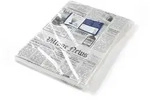 HENDI Einschlagpapier, fettdicht, Zeitungsdruck, 500 Stk., 250x350mm