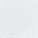 DUNI Zelltuch Serviette 40x40 cm 2lagig 1/4F. wei&szlig;