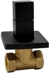 Aloni Absperrventil Unterputzventil Wandventil Eckventil Messing 1/2" schwarz...