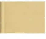vidaXL Balkonsichtschutz Sandfarben 75x600 cm 100 % Polyester-Oxford