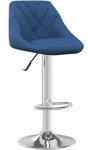 vidaXL Barhocker Blau Samt