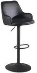 Barhocker FineBuy K&uuml;chenhocker Kunstleder Schwarz Hocker Bistrohocker Barstuhl