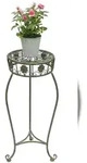 DanDiBo Blumenhocker Metall Gr&uuml;n Rund 75 cm Blumenst&auml;nder 96008 L Blumens&auml;ule