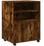 vidaXL Rollschrank R&auml;uchereiche 60x48x81 cm Holzwerkstoff