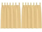 vidaXL Verdunkelungs-Vorh&auml;nge mit Ringen 2 pcs Beige 140 x 140 cm