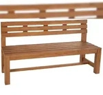 DELUKE Gartenbank Teakbank CUGAD - Holz Teak 200x50x85 cm | Holzbank 200 Cm