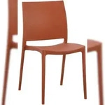 CLP Gartenstuhl Meton Kunststoff HBT: 81x42x49 cm terracotta