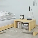 Erst-Holz Nachtk&auml;stchen niedriger Nachttisch ohne Schublade Kiefer massiv...
