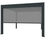 Weide Sonnenrollo f&uuml;r Weide Pergola | anthrazitᅠ2.65 m | f&uuml;r 5.3 m...