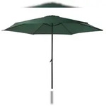 DELUKE Sonnenschirm THOMAS &radic;&ograve; 300cm 6 Streben Gr&uuml;n Polyester Gartenschirm