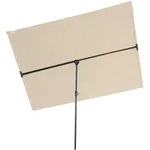 DELUKE Balkonschirm HEGO 1,3x1,8m Beige Polyester Gartenschirm Sonnenschirm