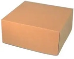 50 Tortenkartons Cakeboxen Bio braun fettdicht 34x34x11cm 1-teilig