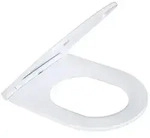Aloni WC Sitz Absenkautomatik Softclose D&uuml;nn Toilettensitz Deckel Easy-Click Wei&szlig;