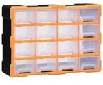 Multi-Schubladen-Organizer 6 | vidaXL : Farbe - Orange und Schwarz, Gr&ouml;&szlig;e - 16