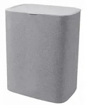 Kitchen Move W&auml;schekorb mit Deckel SVEN 50L Stoff Grau