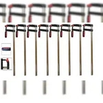 Vago-Tools 8x Profi Schraubzwinge 150x50 Zwinge Tempergu&szlig;
