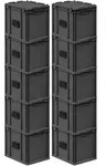 PROREGAL SuperSparSet 10x Eurobox NextGen Portable, HxBxT 33,5x30x40cm, 30 Liter,