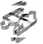 Schneider - Ausstecher "Stutenkerl", Edelstahl, 250 x 220 x 30 mm