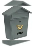 TRIZERATOP Briefkasten 380x320x105mm graphit