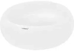 LuxeBath ECD Germany Aufsatzwaschbecken Keramik Wei&szlig; &Oslash; 350 &times; 120 mm, rund &ndash;