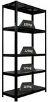 Proregal Schwerlastregal Ragnar | HxBxT 180x90x40cm | 5 Stahlplatten-Ebenen 