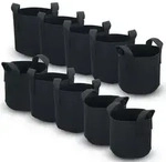 Intirilife 10x Vlies Pflanzsack in 113 Liter - 30 Gallon - 60 x 40 cm - Pflanzen