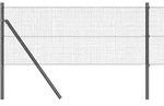 vidaXL Zaunpfosten Grau 10 x 0,5 m (16 x 16 mm Netz) Stahl