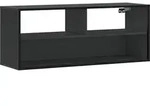 vidaXL TV-Schrank Schwarz 100x31x39,5 cm Holzwerkstoff und Metall
