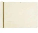 vidaXL Balkon Sichtschutz Creme 75x500 cm HDPE