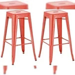 CLP 2er Set Barhocker Joshua rot