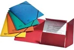 Esselte Eckspanner Rainbox A4 390g/qm f&uuml;r 200 Blatt farbig sortiert VE=5 St&uuml;ck