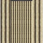 Arsvita Flauschvorhang 90x220 Unistreifen beige - braun