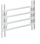 Relaxdays Fenstergitter Einbruchschutz, ausziehbar, f&uuml;r au&szlig;en, Stahl, 600 x