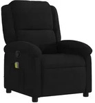 vidaXL Massage-Relaxsessel, schwarzer Samt