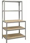 IRONSIDE Steckregal Holz/Metall 186x100 cm