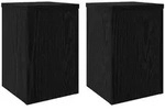 vidaXL Pflanzenst&auml;nder 2 pcs Schwarze Eiche 20 x 20 x 30 cm